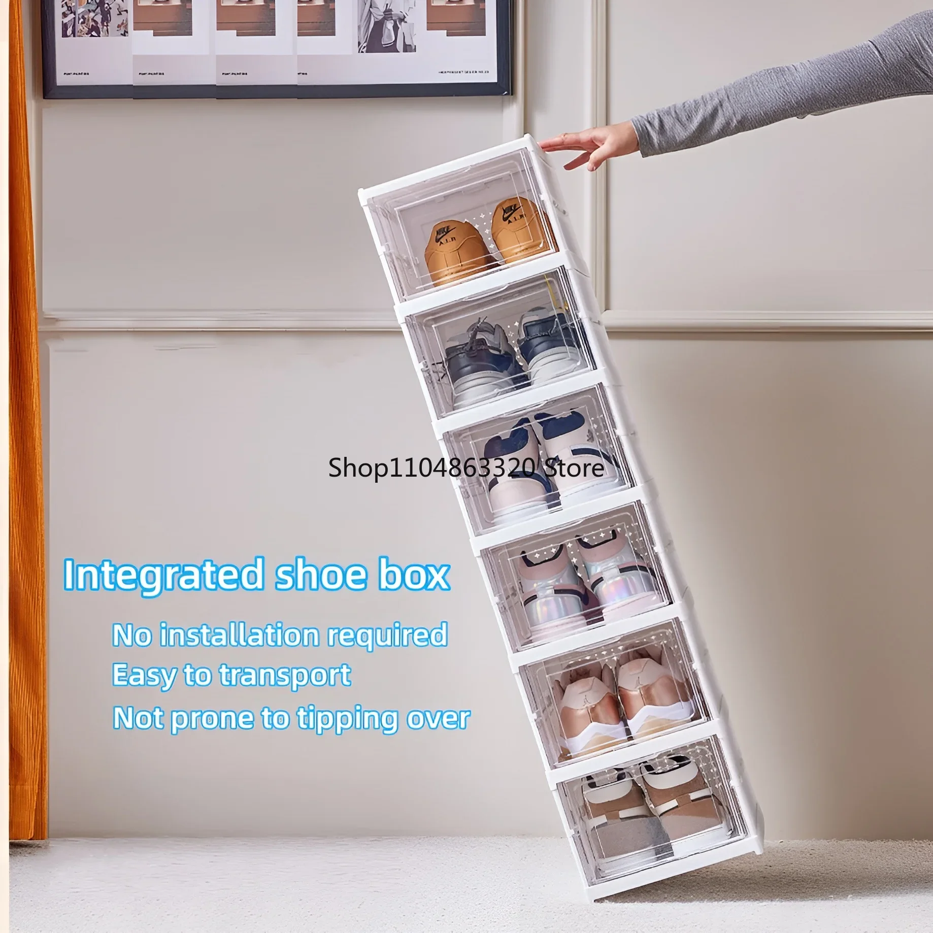 6 Layers Shoes Box Foldable Tr - Shoe Box Display recension och pris