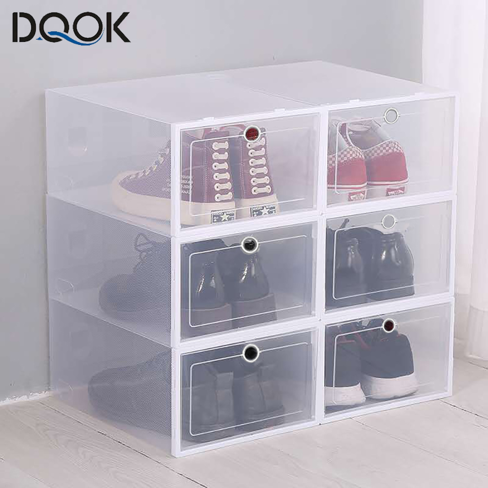 6 Pack Transparent Shoe Box Sh - Shoe Box Display recension och pris