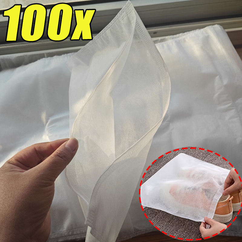 1-100pcs Shoe Storage Bag Whit - Shoe Bag Dust recension och pris