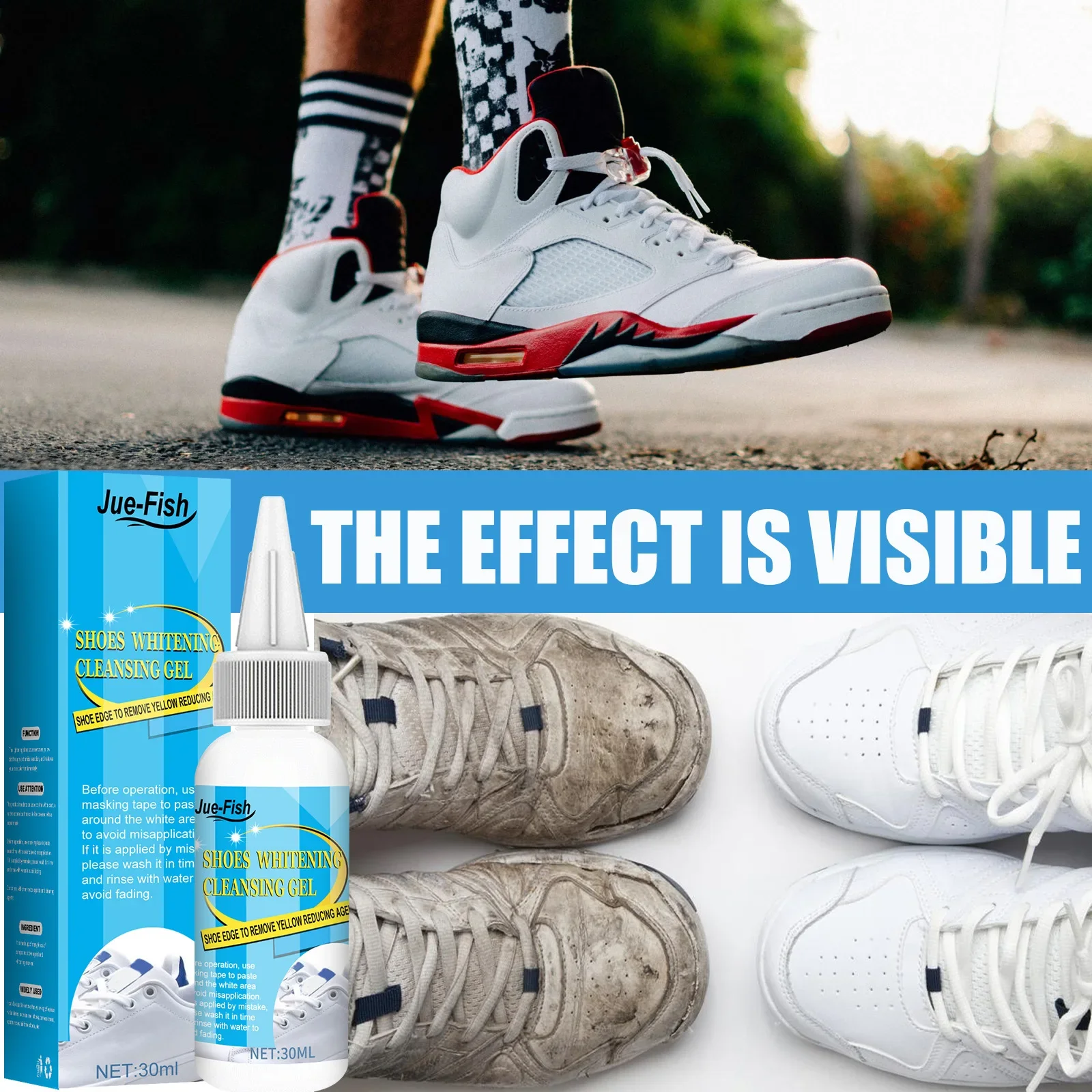 White Shoes Cleaning Gel Stain - Sneaker Cleaning Kit recension och pris