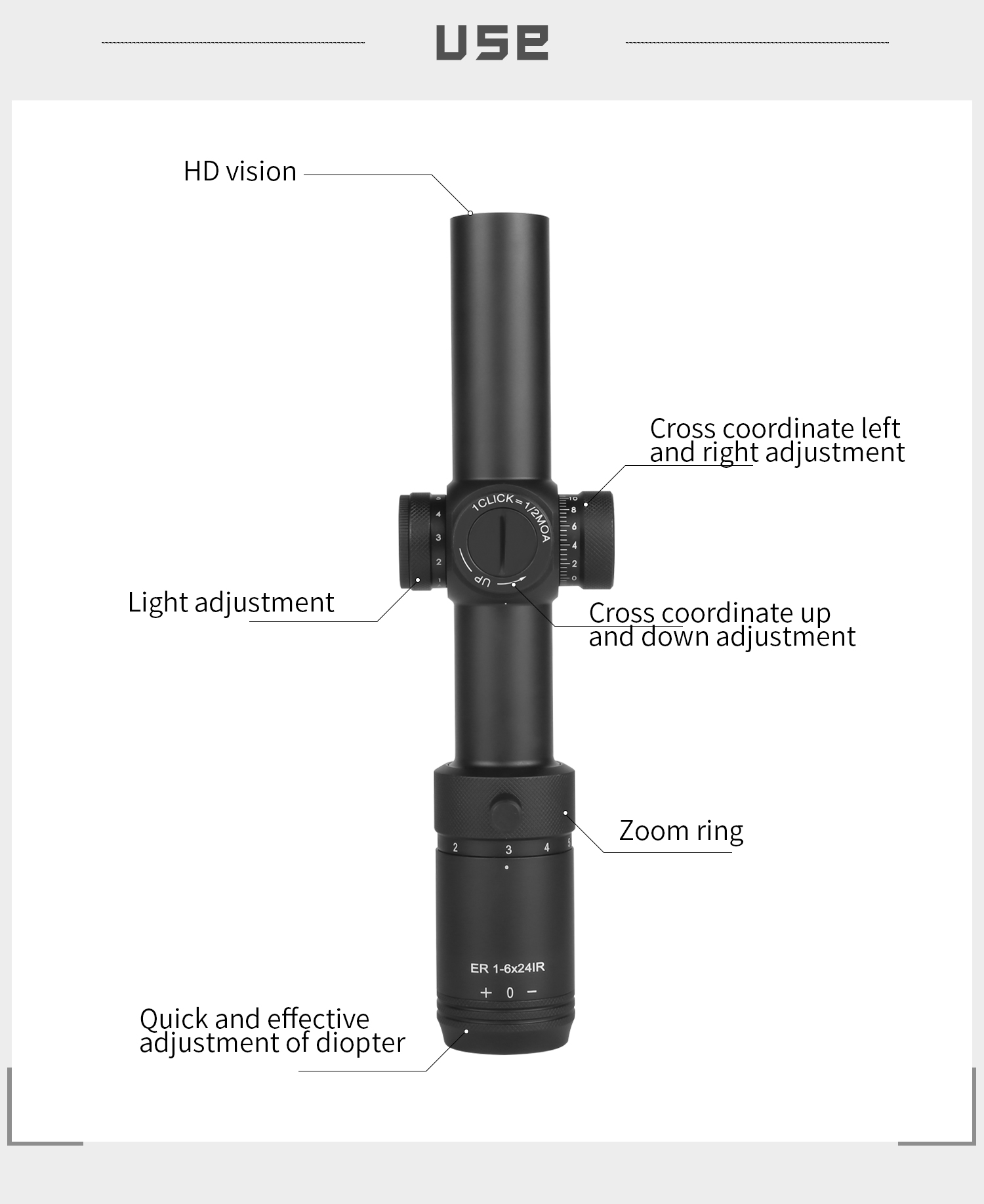 T-EAGLE ER1-6x24 quick sight w - Sneakers Er recension och pris
